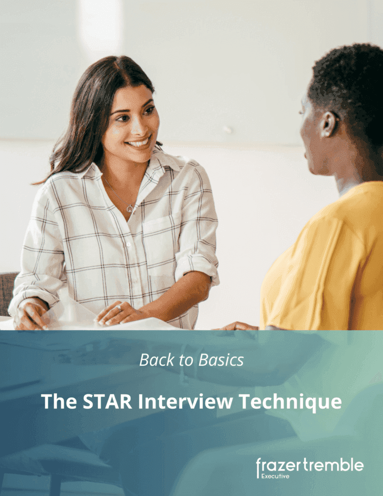 Back to Basics - The Star Interview Techniques - Frazer Tremble